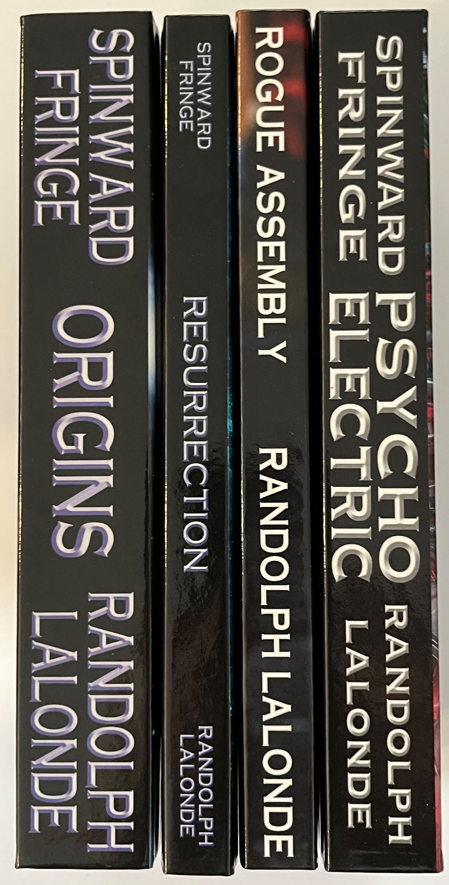 Spinward Fringe Beginnings Signed Hardcover Set (Origins, Resurrection, Rogue Assembly, Psycho Electric)